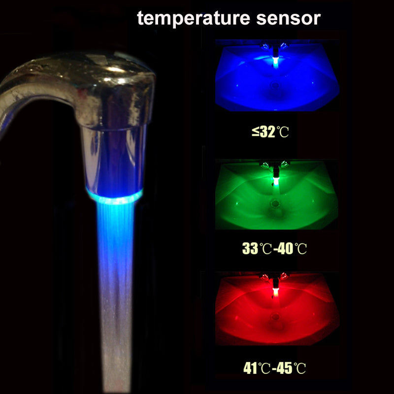 3-Color Intelligent LED Temperature Sensitive Faucet